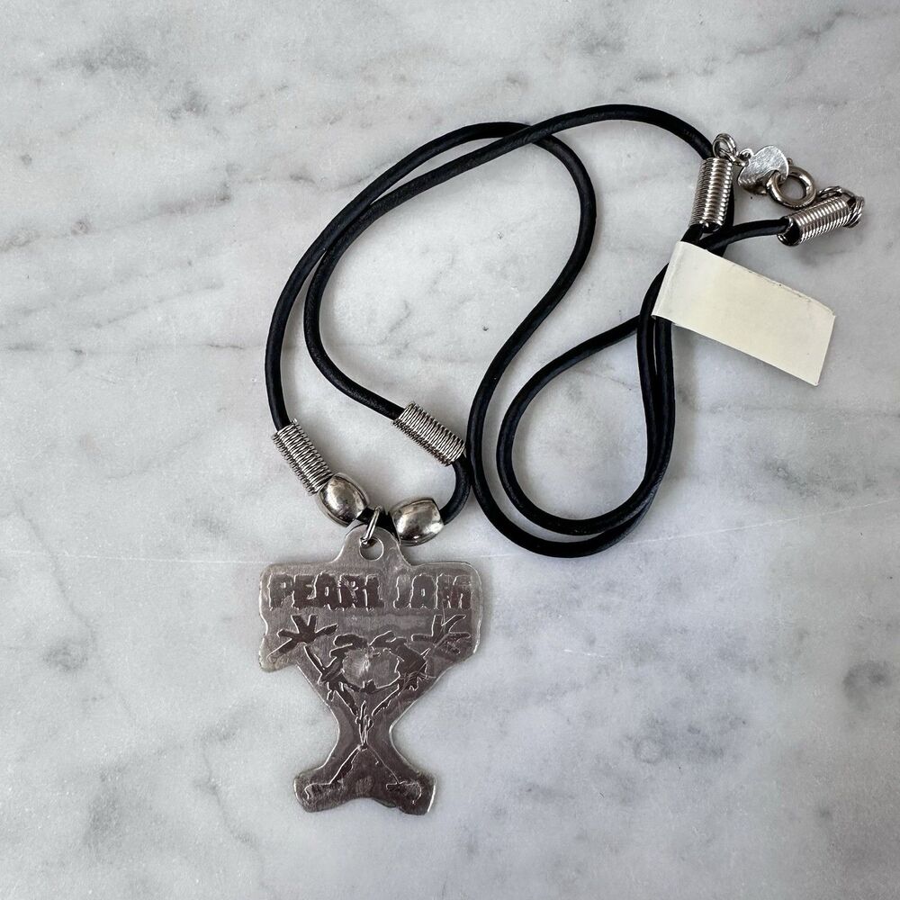 Vintage Pearl Jam Alive Stickman Necklace 90s Promotional Gift Japan Promo RARE